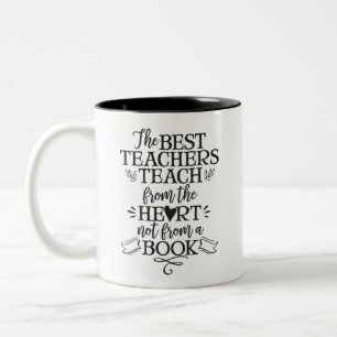 Leerlingenwaardering Gift Teach Heart Hartelijk da Tweekleurige Koffiemok