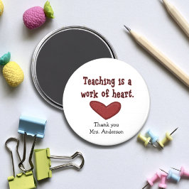 Leerlingenwaardering hartcadeau magneet