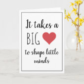 Leerlingenwaardering | Het vergt een groot hart Kaart (Gele Bloem)