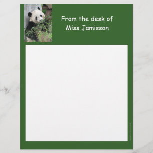 Leerlingenwaardering Letterhead Panda van bureau v
