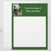 Leerlingenwaardering Letterhead Panda van bureau v (Voorkant / Achterkant)