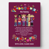 Leerlingenwaardering op aangepaste naam Cadeaus Fotoplaat (voorkant)