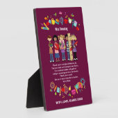 Leerlingenwaardering op aangepaste naam Cadeaus Fotoplaat (Zijkant)