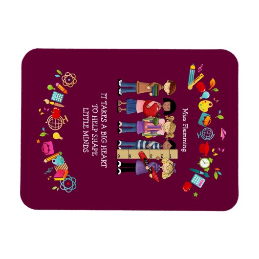 Leerlingenwaardering op aangepaste naam Cadeaus Magneet (Horizontaal)