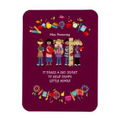 Leerlingenwaardering op aangepaste naam Cadeaus Magneet (Verticaal)