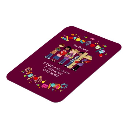 Leerlingenwaardering op aangepaste naam Cadeaus Magneet (Linkerzijde)