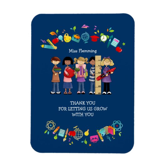 Leerlingenwaardering op aangepaste naam Cadeaus Magneet (Verticaal)