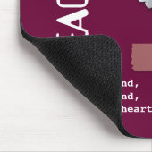 Leerlingenwaardering op aangepaste naam Cadeaus Muismat (Hoek)