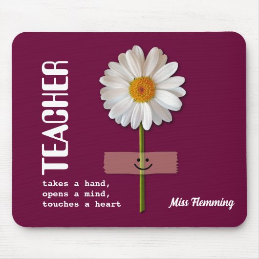 Leerlingenwaardering op aangepaste naam Cadeaus Muismat (Voorkant)