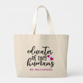 Leerlingenwaardering op maat Jumbo-Tas Grote Tote Bag (Achterkant)