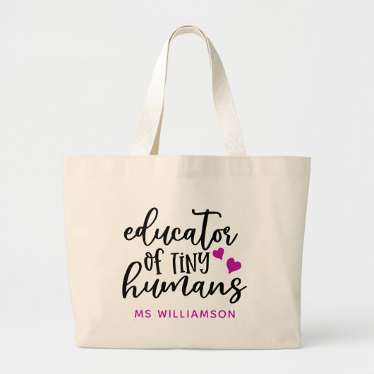Leerlingenwaardering op maat Jumbo-Tas Grote Tote Bag (Voorkant)