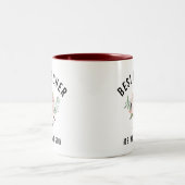 Leerlingenwaardering op persoonlijke titel tweekleurige koffiemok (Center)