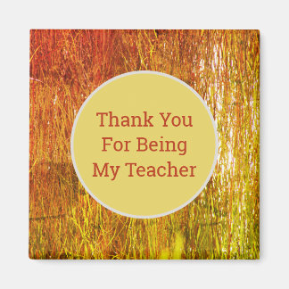 Leerlingenwaardering Oranje gele strook Dank u Magneet