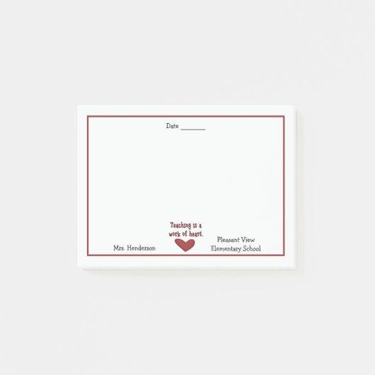 Leerlingenwaardering Post-it® Notes (Voorkant)