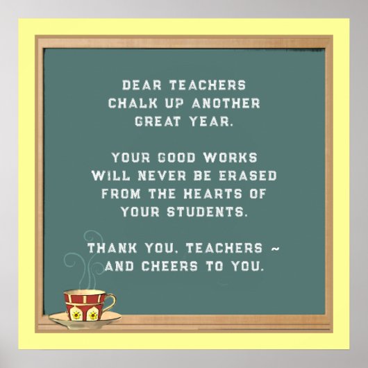 Leerlingenwaardering Poster (Voorkant)