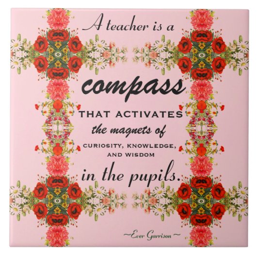 Leerlingenwaardering Ranglijst voor docenten Tegeltje (Voorkant)