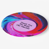 Leerlingenwaardering Tie Dye Classroom Hartelijk d Papieren Bordje (Gekanteld)