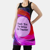 Leerlingenwaardering Tie Dye School Classroom Schort (Insitu)