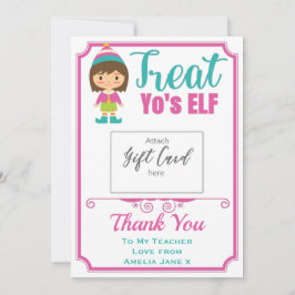 Leerlingenwaardering Treat Yo'sELF GiftCard Holder