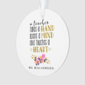 Leerlingenwaardering Typografie Gepersonaliseerd Ornament (voorkant)