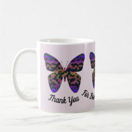 Leerlingenwaardering voor Bright Butterfly Dank u Koffiemok