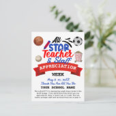 Leerlingenwaardering week Alle Star PTO-reisroute Briefkaart (Staand voorkant)