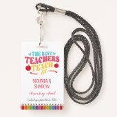 Leerlingenwaardering week badge (Achterkant met draagriem)