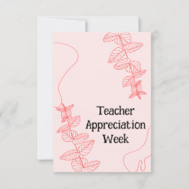 Leerlingenwaardering week bedankkaart