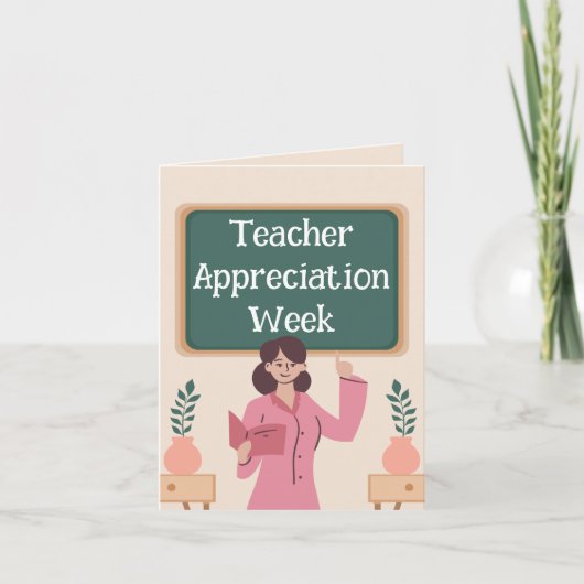 Leerlingenwaardering week feestdagen kaart (Voorkant)