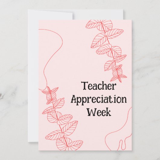 Leerlingenwaardering week feestdagenkaart (Voorkant)