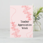 Leerlingenwaardering week feestdagenkaart (Staand voorkant)