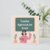 Leerlingenwaardering week feestdagenkaart (Staand voorkant)