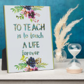 Leerlingenwaardering Week leraar Citaat Typografie Fotoplaat (Zijkant)