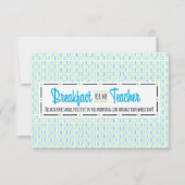 Leerlingenwaardering week ontbijtkaart kaart (Voorkant)