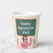 Leerlingenwaardering week papieren bekers (Voorkant)