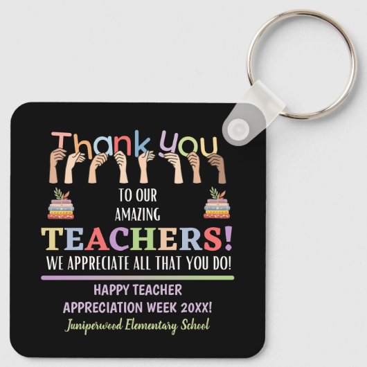 Leerlingenwaardering week sleutelhanger (Achterkant)