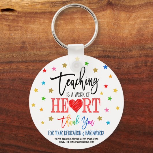 Leerlingenwaardering Week Sleutelhanger Cadeau (Voorkant)