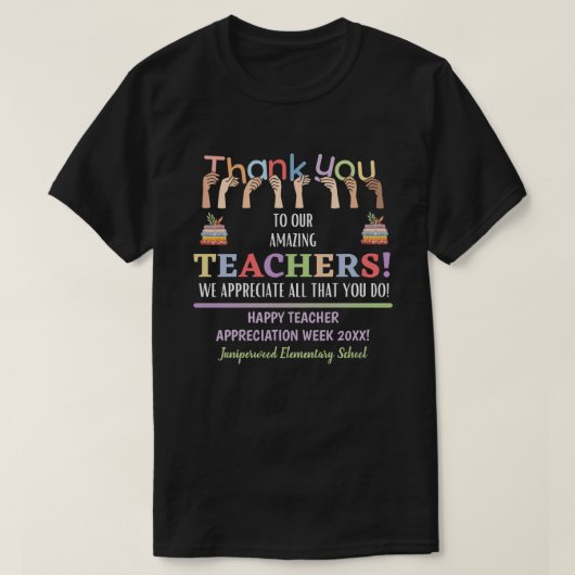 Leerlingenwaardering week t-shirt (Design voorkant)