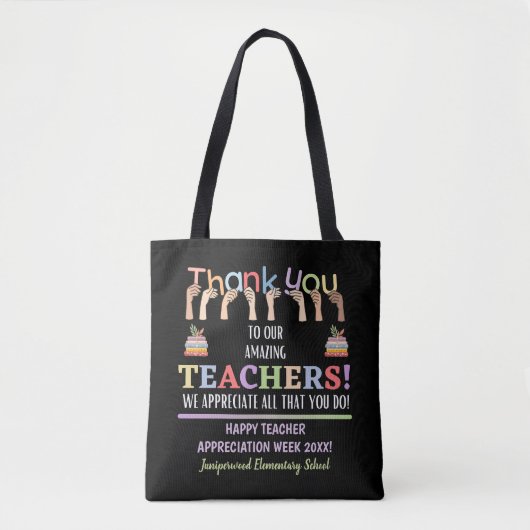 Leerlingenwaardering week tote bag (Voorkant)