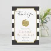 Leerlingenwaardering Week Uitnodiging School Apple (Staand voorkant)