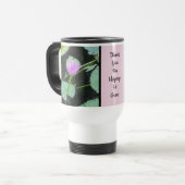 Leerlingenwaardering Week Water Lily Pink Flower Reisbeker (Voorkant links)