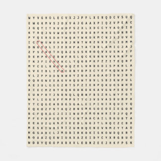 Leerlingenwaardering Word-zoekbundel Fleece Deken