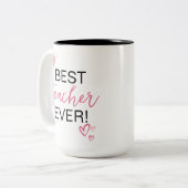 Leerlingenwaardigheidsgeschenk | Beste leraar ooit Tweekleurige Koffiemok (Voorkant links)