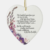 Leerlingenwaardigheidsgeschenk Keramisch Ornament (Rechts)