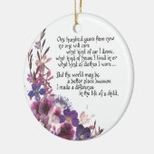 Leerlingenwaardigheidsgeschenk Keramisch Ornament (Links)