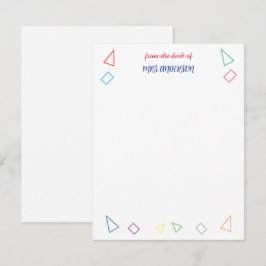 Leerlingenwaardigheidsgeschenk Notitiekaartje