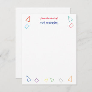 Leerlingenwaardigheidsgeschenk Notitiekaartje