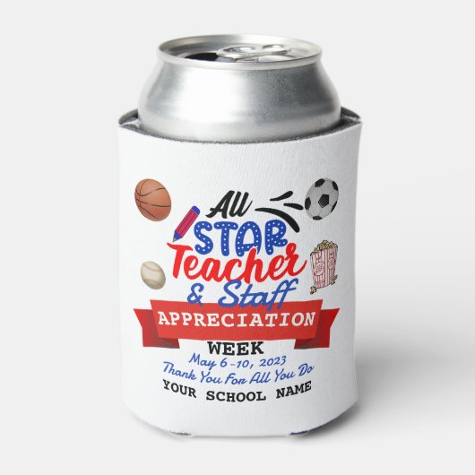 Leerlingenweek Alle Star School Name Blikjeskoeler (Blikje Voorkant)