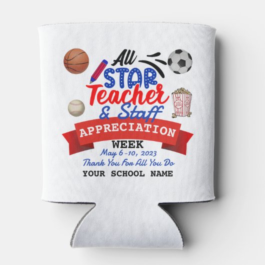 Leerlingenweek Alle Star School Name Blikjeskoeler (Achterkant)