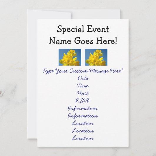 Leerlingenweek! Speciale uitnodigingen (Achterkant)